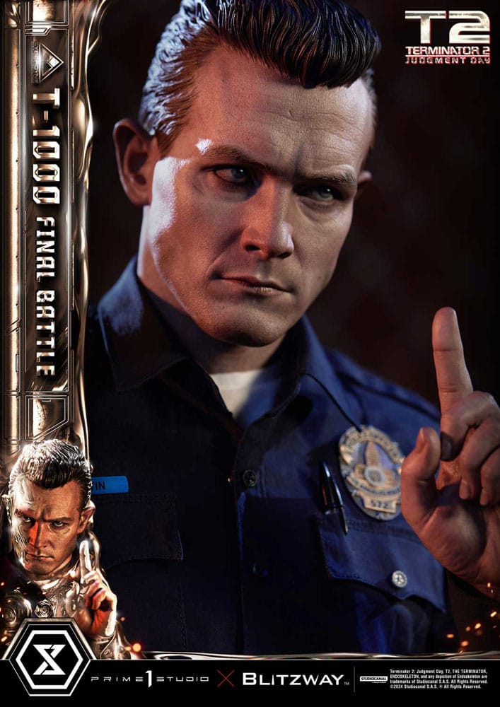 Terminator 2 Museum Masterline Series Statue 1/3 T-1000 Final Battle 73cm - Scale Statue - Prime 1 Studio - Hobby Figures UK