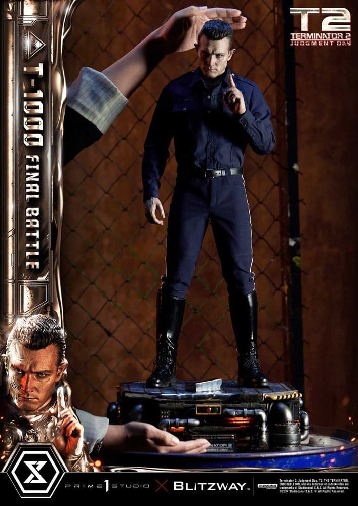 Terminator 2 Museum Masterline Series Statue 1/3 T-1000 Final Battle 73cm - Scale Statue - Prime 1 Studio - Hobby Figures UK