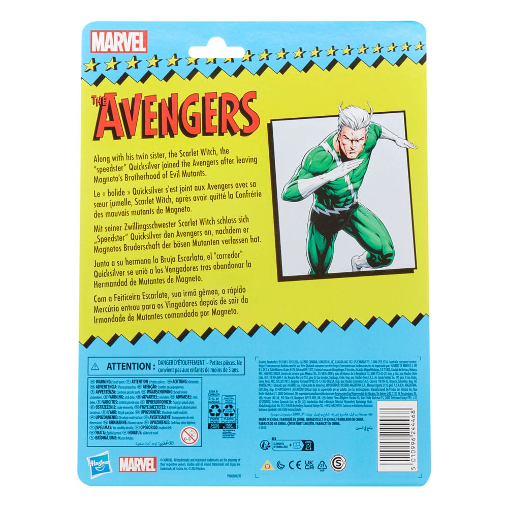 The Avengers Marvel Legends Retro Action Figure Quicksilver 15cm - Action Figures - Hasbro - Hobby Figures UK