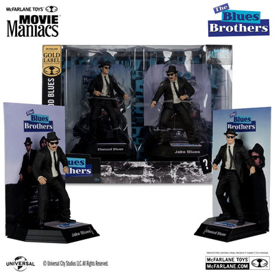 The Blues Brothers Movie Maniacs PVC Statue 2-Pack Jake & Elwood Blues (Gold Label) 15cm - Action Figures - McFarlane Toys - Hobby Figures UK