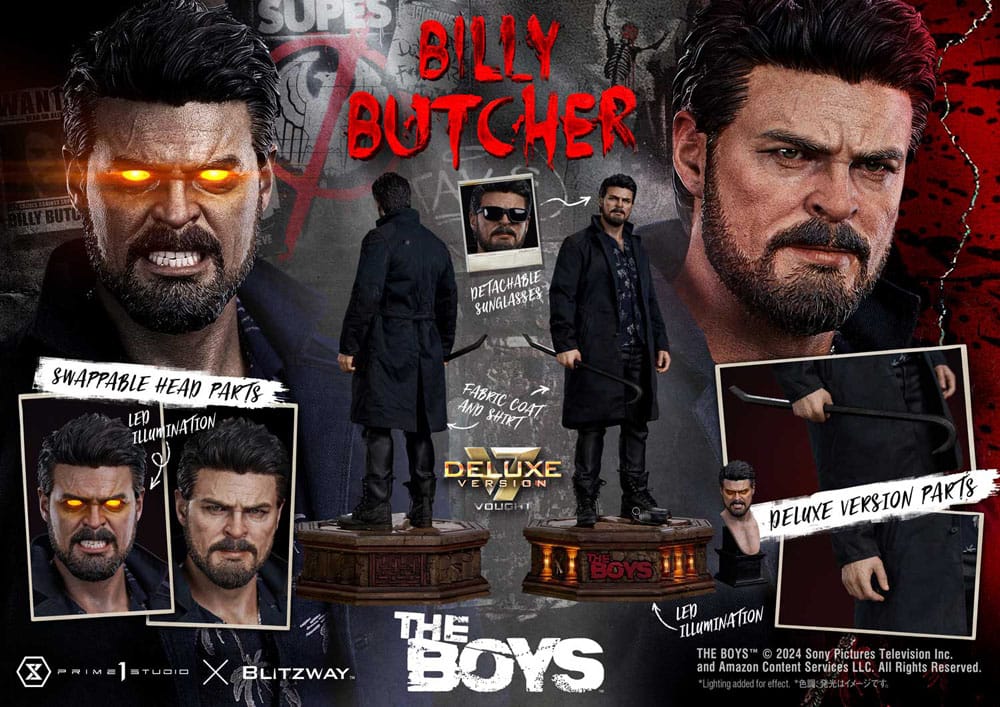 The Boys Premium Masterline Series Statue 1/4 William Billy Butcher Deluxe Version 57cm - Scale Statue - Prime 1 Studio - Hobby Figures UK