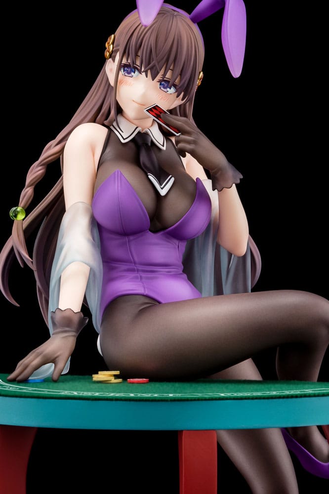 The Demon Sword Master of Excalibur Academy Statue 1/6 Elfine Phillet wearing flower's purple bunny costume with Nip Slip Gimmick System 17cm - Scale Statue - Nippon Columbia - Hobby Figures UK