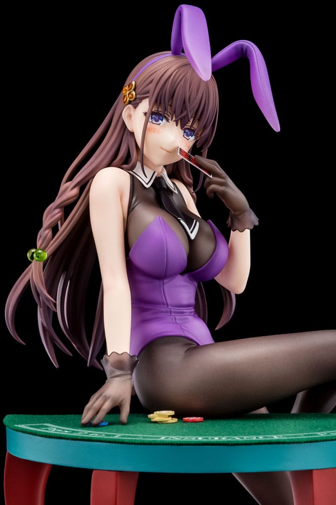 The Demon Sword Master of Excalibur Academy Statue 1/6 Elfine Phillet wearing flower's purple bunny costume with Nip Slip Gimmick System 17cm - Scale Statue - Nippon Columbia - Hobby Figures UK