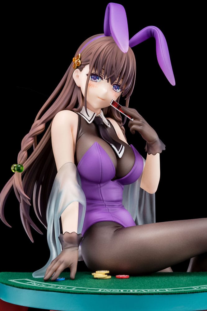 The Demon Sword Master of Excalibur Academy Statue 1/6 Elfine Phillet wearing flower's purple bunny costume with Nip Slip Gimmick System 17cm - Scale Statue - Nippon Columbia - Hobby Figures UK