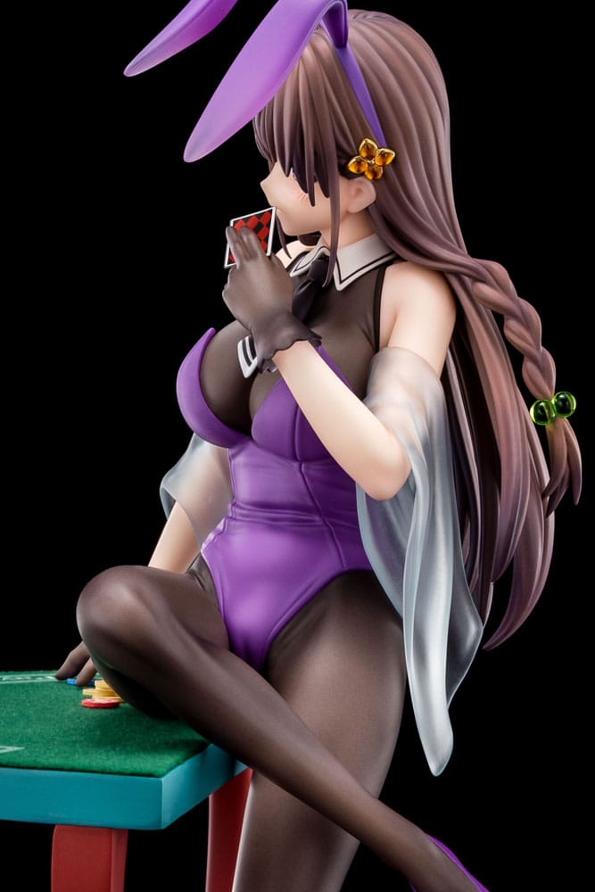 The Demon Sword Master of Excalibur Academy Statue 1/6 Elfine Phillet wearing flower's purple bunny costume with Nip Slip Gimmick System 17cm - Scale Statue - Nippon Columbia - Hobby Figures UK