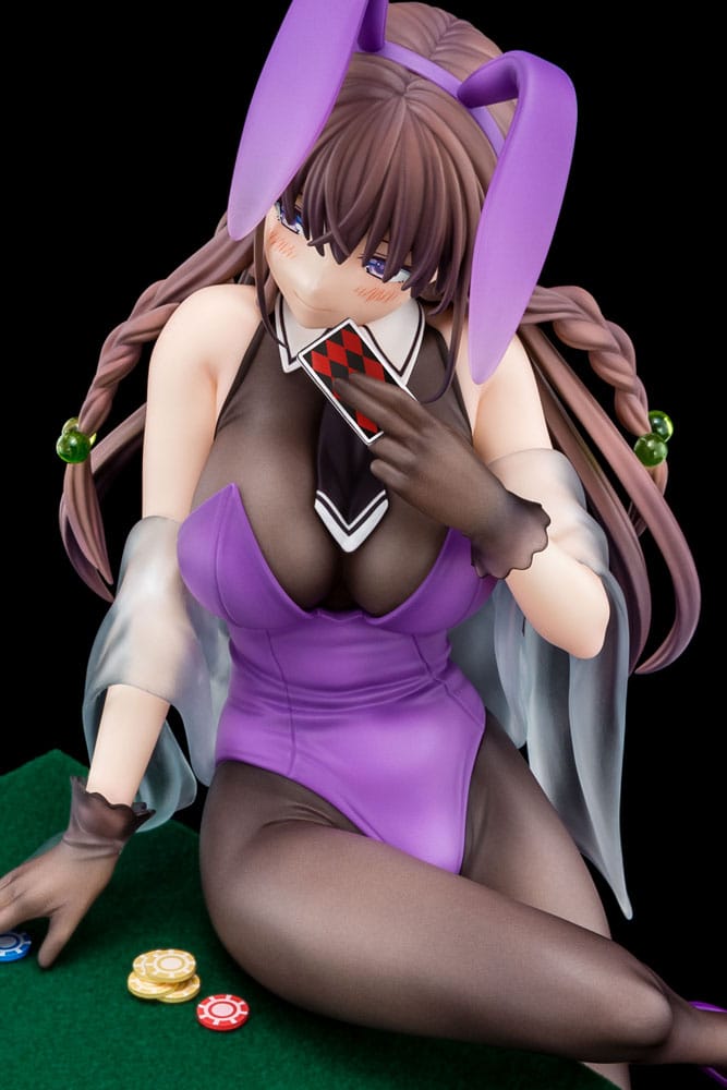 The Demon Sword Master of Excalibur Academy Statue 1/6 Elfine Phillet wearing flower's purple bunny costume with Nip Slip Gimmick System 17cm - Scale Statue - Nippon Columbia - Hobby Figures UK