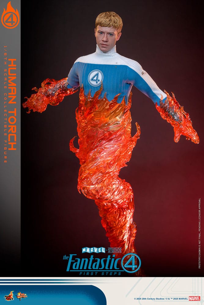 The Fantastic Four: First Steps Movie Masterpiece Action Figure 1/6 Human Torch 30cm - Action Figures - Hot Toys - Hobby Figures UK