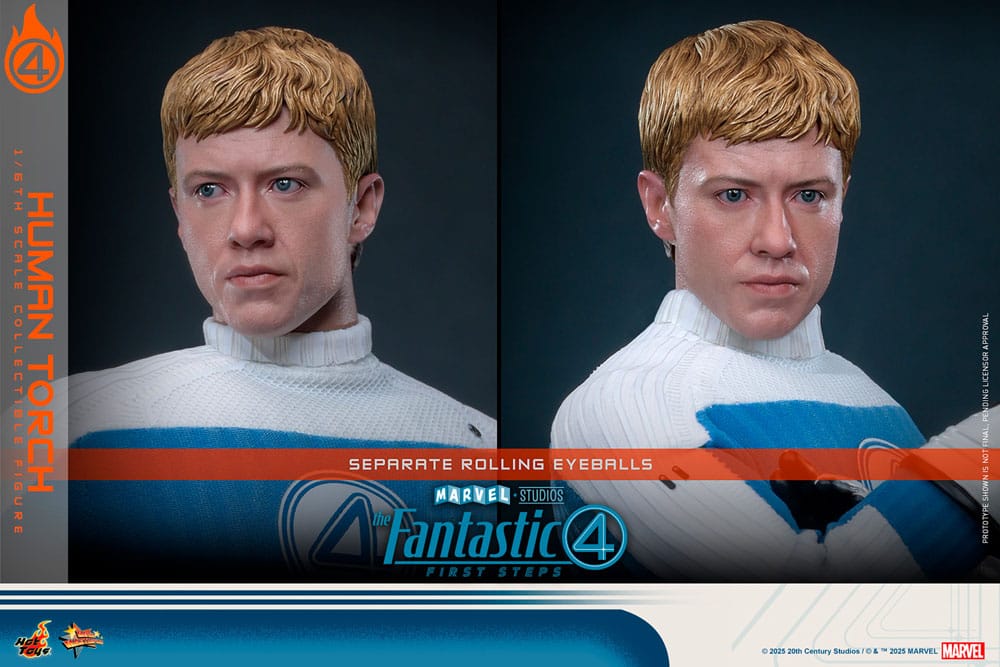 The Fantastic Four: First Steps Movie Masterpiece Action Figure 1/6 Human Torch 30cm - Action Figures - Hot Toys - Hobby Figures UK