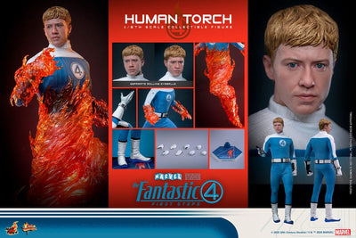 The Fantastic Four: First Steps Movie Masterpiece Action Figure 1/6 Human Torch 30cm - Action Figures - Hot Toys - Hobby Figures UK