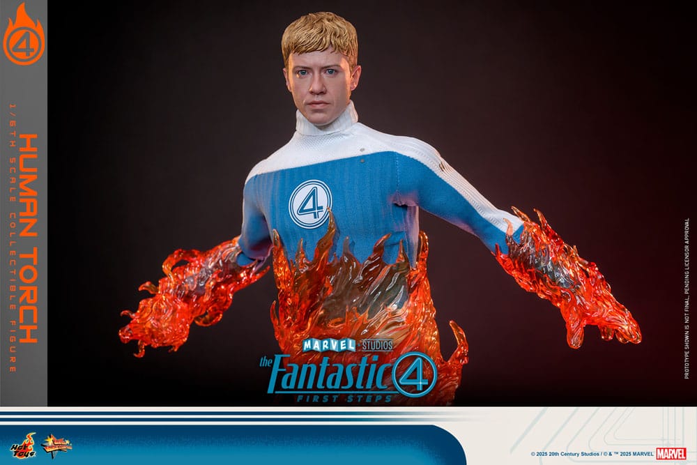 The Fantastic Four: First Steps Movie Masterpiece Action Figure 1/6 Human Torch 30cm - Action Figures - Hot Toys - Hobby Figures UK
