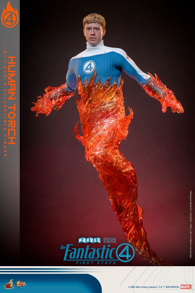 The Fantastic Four: First Steps Movie Masterpiece Action Figure 1/6 Human Torch 30cm - Action Figures - Hot Toys - Hobby Figures UK