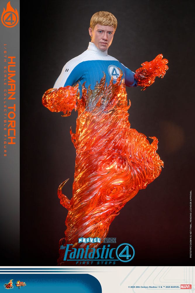 The Fantastic Four: First Steps Movie Masterpiece Action Figure 1/6 Human Torch 30cm - Action Figures - Hot Toys - Hobby Figures UK