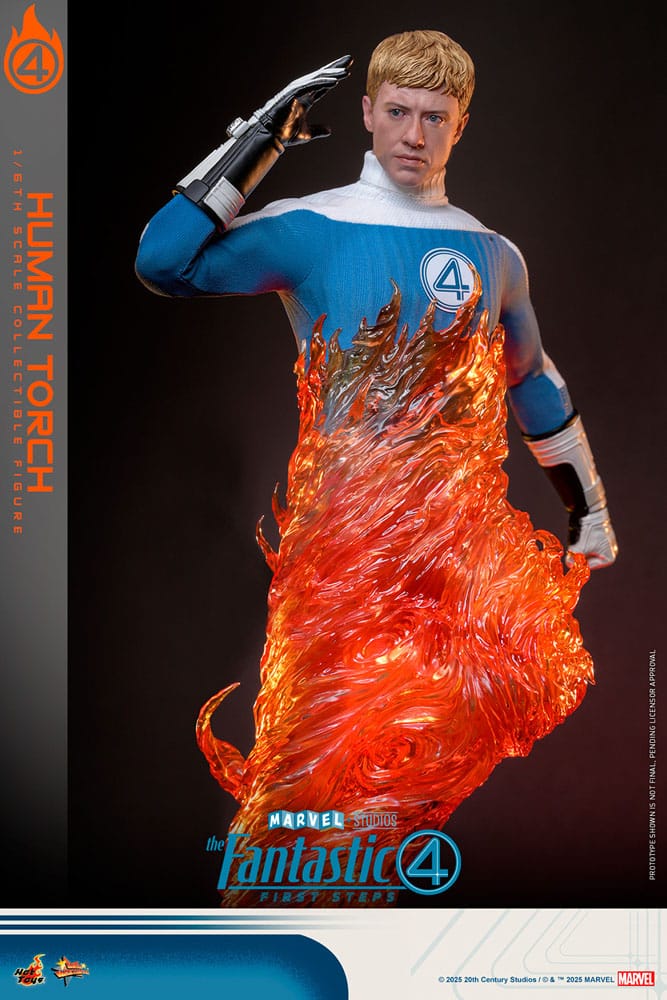 The Fantastic Four: First Steps Movie Masterpiece Action Figure 1/6 Human Torch 30cm - Action Figures - Hot Toys - Hobby Figures UK