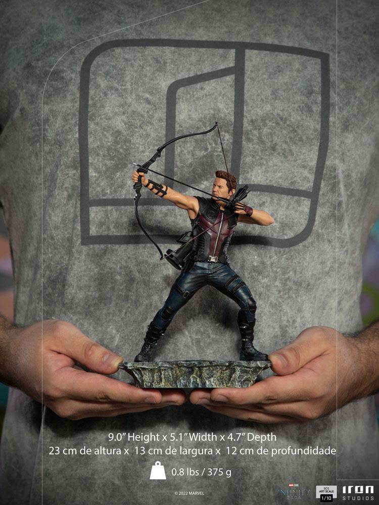 The Infinity Saga BDS Art Scale Statue 1/10 Hawkeye Battle of NY 23cm - Scale Statue - Iron Studios - Hobby Figures UK