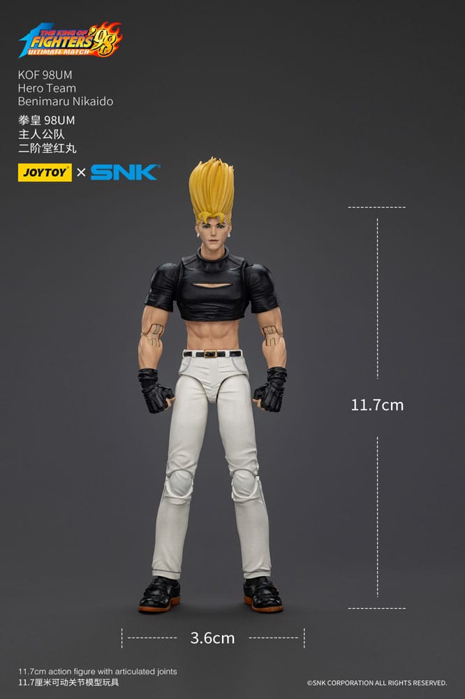 The King Of Fighters '98 Action Figure Hero Team Benimaru Nikaido 12cm - Action Figures - Joy Toy (CN) - Hobby Figures UK