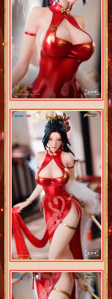 The King of Fighters Dress Series PVC Statue 1/6 Mai Shiranui Hong Shang Wu Ver. 40cm - Scale Statue - BearPanda - Hobby Figures UK