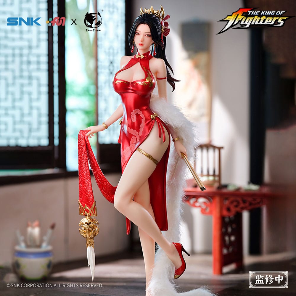The King of Fighters Dress Series PVC Statue 1/6 Mai Shiranui Hong Shang Wu Ver. 40cm - Scale Statue - BearPanda - Hobby Figures UK