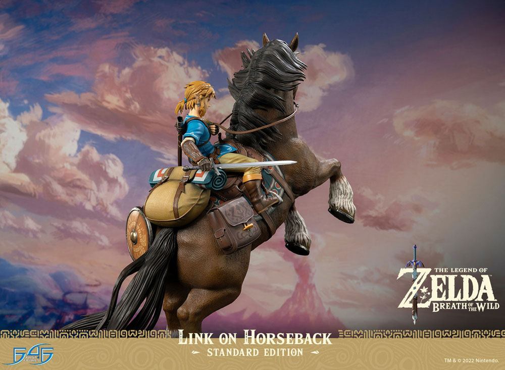 The Legend of Zelda Breath of the Wild Statue Link on Horseback 56cm - Scale Statue - First 4 Figures - Hobby Figures UK