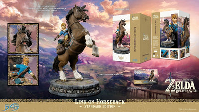 The Legend of Zelda Breath of the Wild Statue Link on Horseback 56cm - Scale Statue - First 4 Figures - Hobby Figures UK