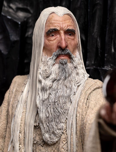 The Lord of the Rings Statue 1/6 Saruman the White on Throne 110cm - Scale Statue - Weta Workshop - Hobby Figures UK