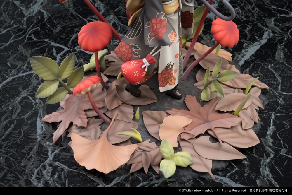 The Mushroom Girls PVC Statue 1/1 No.6 Marasmius Haematocephalus 23cm - Scale Statue - Reverse Studio - Hobby Figures UK