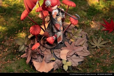 The Mushroom Girls PVC Statue 1/1 No.6 Marasmius Haematocephalus 23cm - Scale Statue - Reverse Studio - Hobby Figures UK