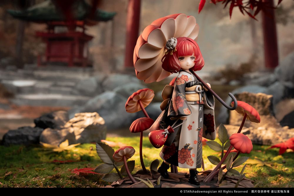The Mushroom Girls PVC Statue 1/1 No.6 Marasmius Haematocephalus 23cm - Scale Statue - Reverse Studio - Hobby Figures UK