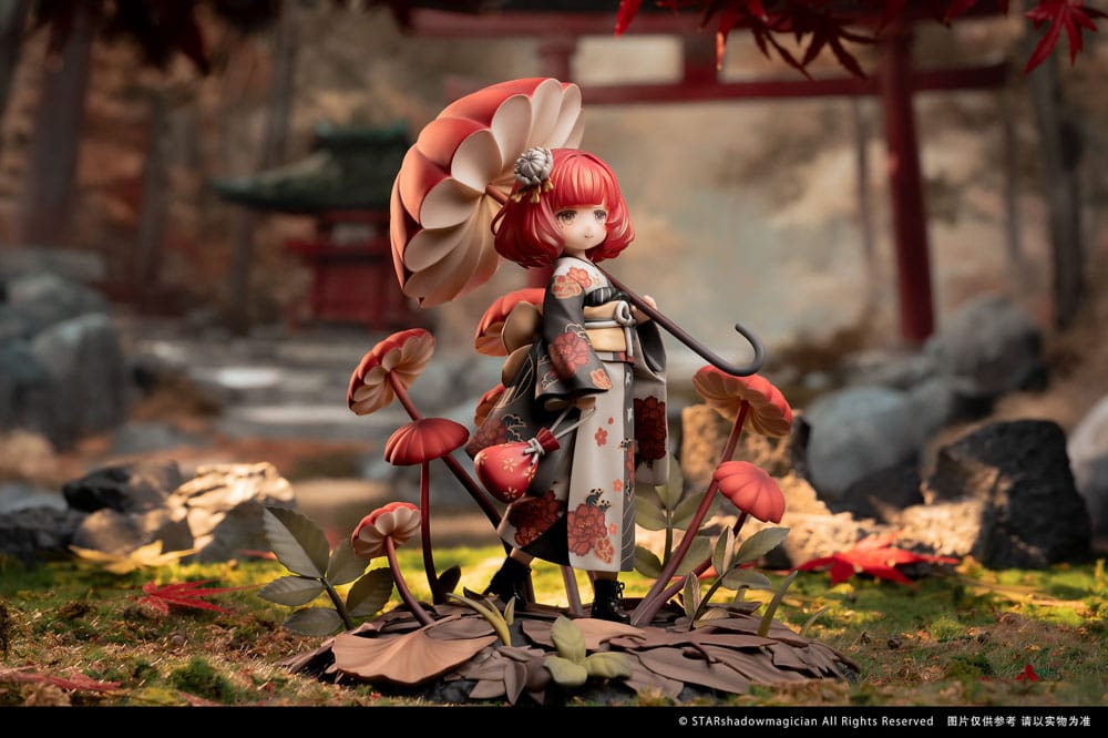 The Mushroom Girls PVC Statue 1/1 No.6 Marasmius Haematocephalus 23cm - Scale Statue - Reverse Studio - Hobby Figures UK