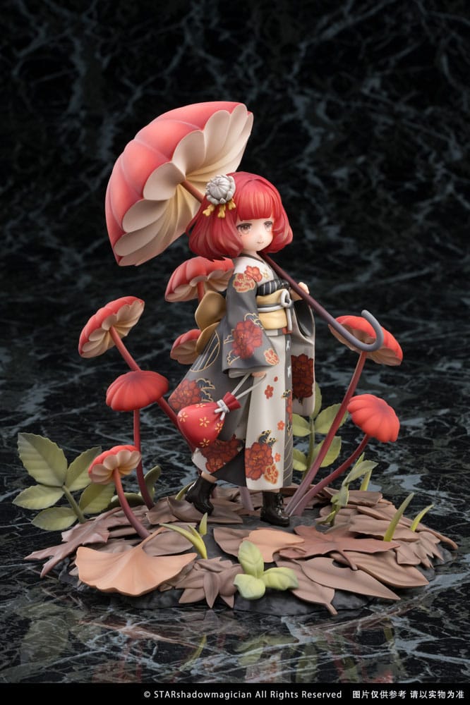 The Mushroom Girls PVC Statue 1/1 No.6 Marasmius Haematocephalus 23cm - Scale Statue - Reverse Studio - Hobby Figures UK