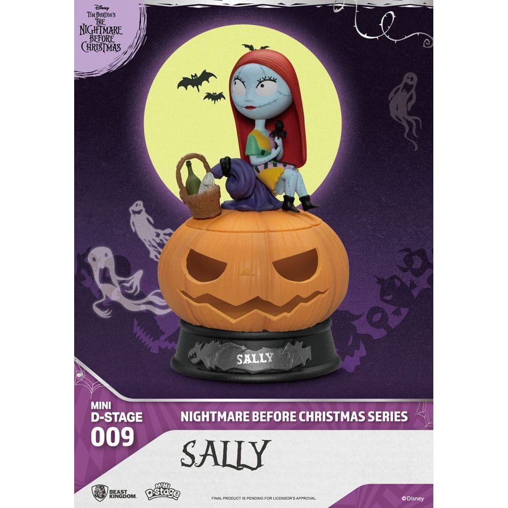 The Nightmare Before Christmas Mini Diorama Stage PVC Figure Sally 10c ...