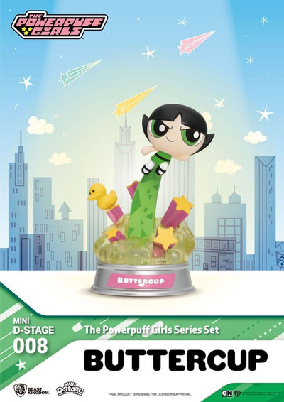 The Powerpuff Girls Mini Diorama Stage Statues The Powerpuff Girls Series Set 12cm - Mini Figures - Beast Kingdom Toys - Hobby Figures UK