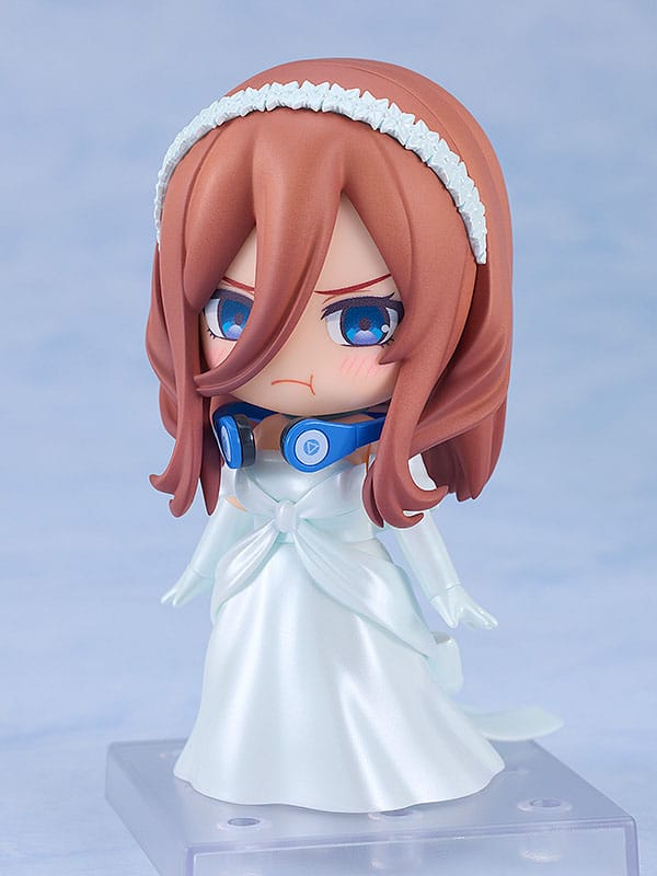 The Quintessential Quintuplets Nendoroid Action Figure Miku Nakano: Wedding Dress Ver. 10cm - Mini Figures - Good Smile Company - Hobby Figures UK