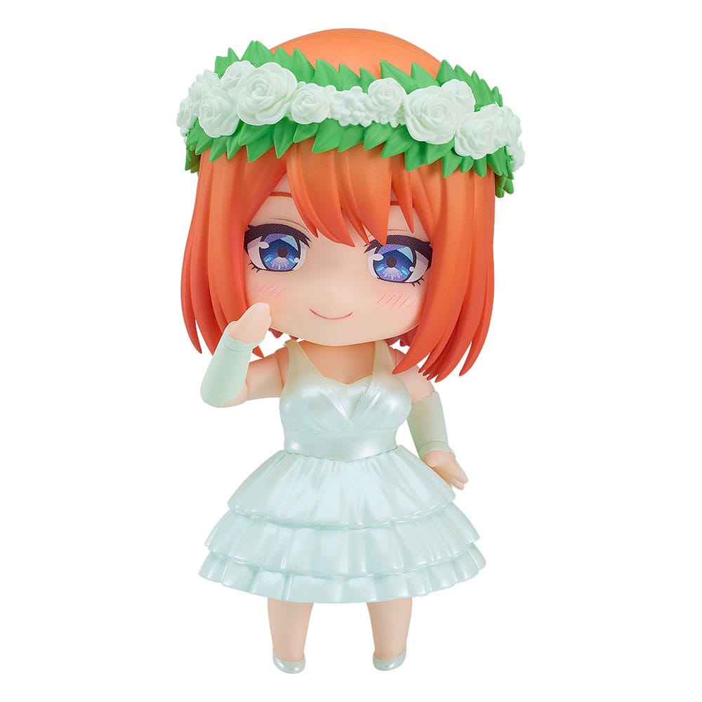 The Quintessential Quintuplets Nendoroid Action Figure Yotsuba Nakano: Wedding Dress Ver. 10cm - Mini Figures - Good Smile Company - Hobby Figures UK