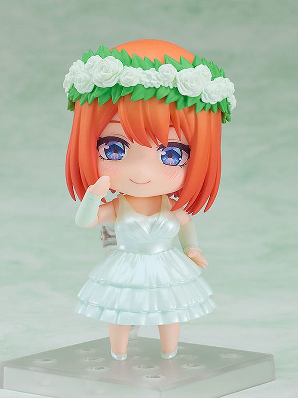 The Quintessential Quintuplets Nendoroid Action Figure Yotsuba Nakano: Wedding Dress Ver. 10cm - Mini Figures - Good Smile Company - Hobby Figures UK