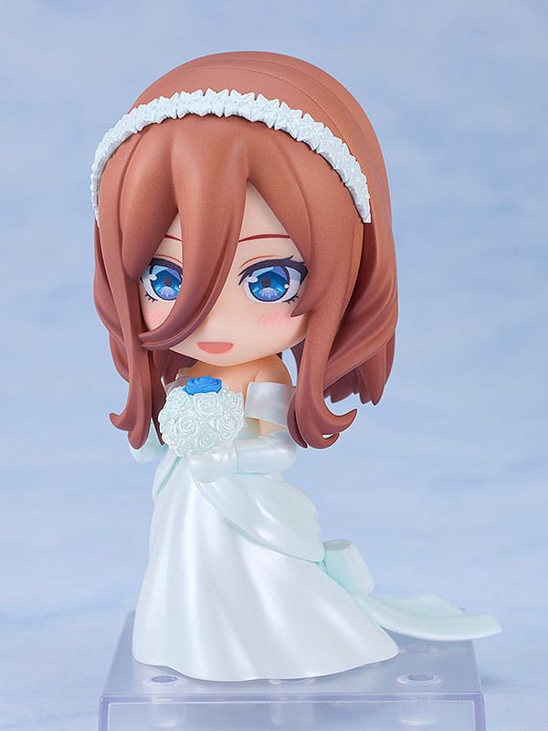 The Quintessential Quintuplets Nendoroid Action Figure Miku Nakano: Wedding Dress Ver. 10cm - Mini Figures - Good Smile Company - Hobby Figures UK