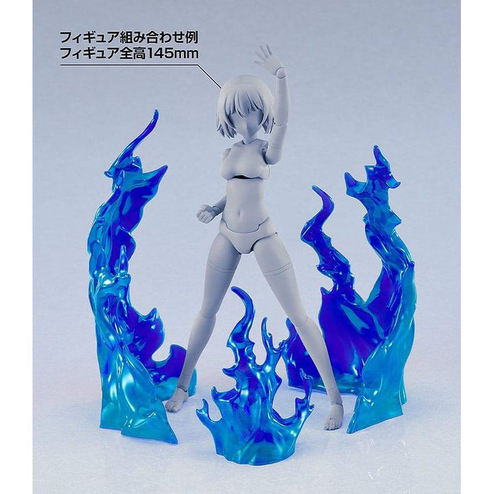 The Simple Effect Parts for Figures Flames: Blue – Hobby Figures