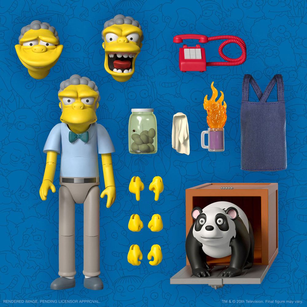 The Simpsons Ultimates Action Figure Moe 18cm - Action Figures - Super7 - Hobby Figures UK