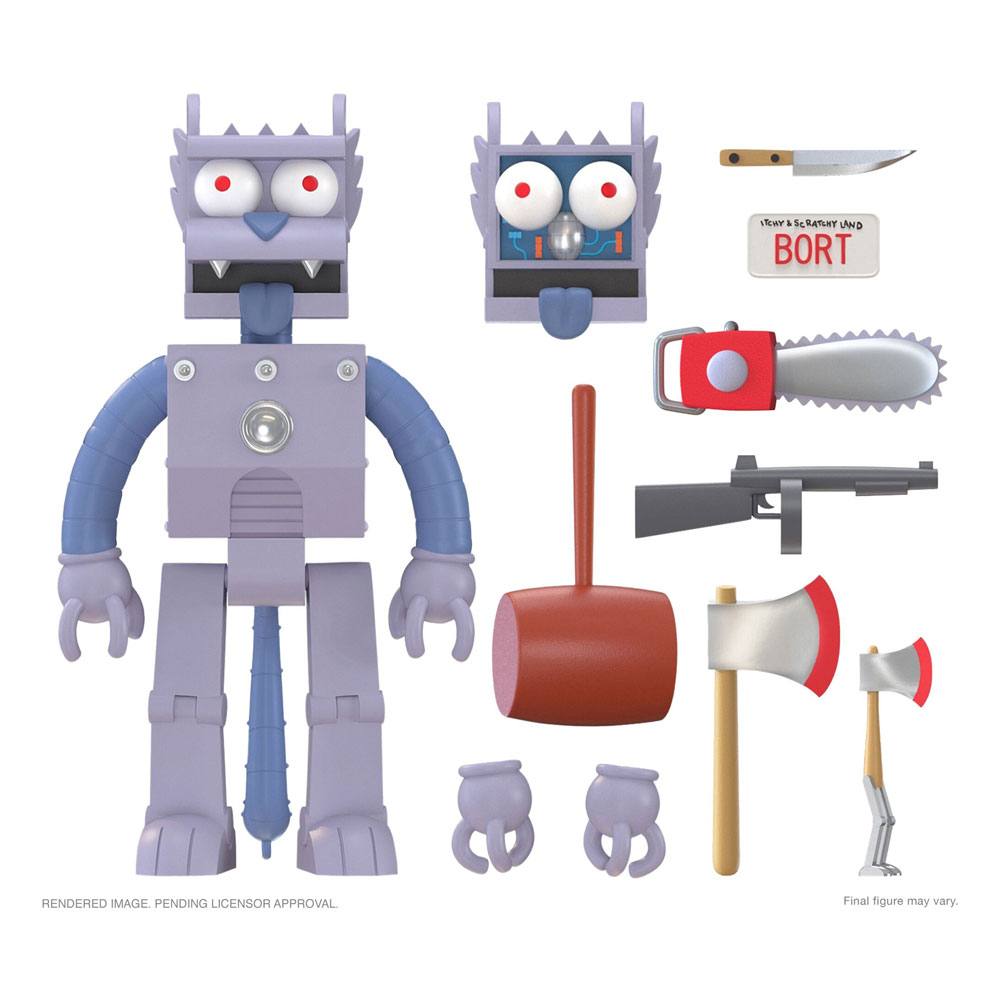 The Simpsons Ultimates Action Figure Robot Scratchy 18cm - Action Figures - Super7 - Hobby Figures UK