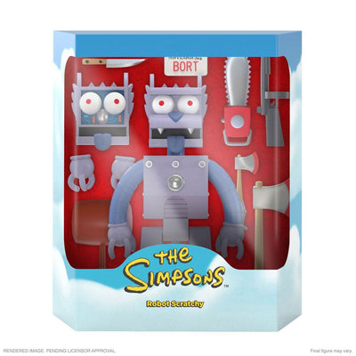 The Simpsons Ultimates Action Figure Robot Scratchy 18cm - Action Figures - Super7 - Hobby Figures UK