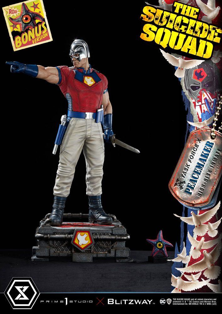 The Suicide Squad Statue 1/3 Peacemaker Bonus Version 79cm - Scale Statue - Prime 1 Studio - Hobby Figures UK