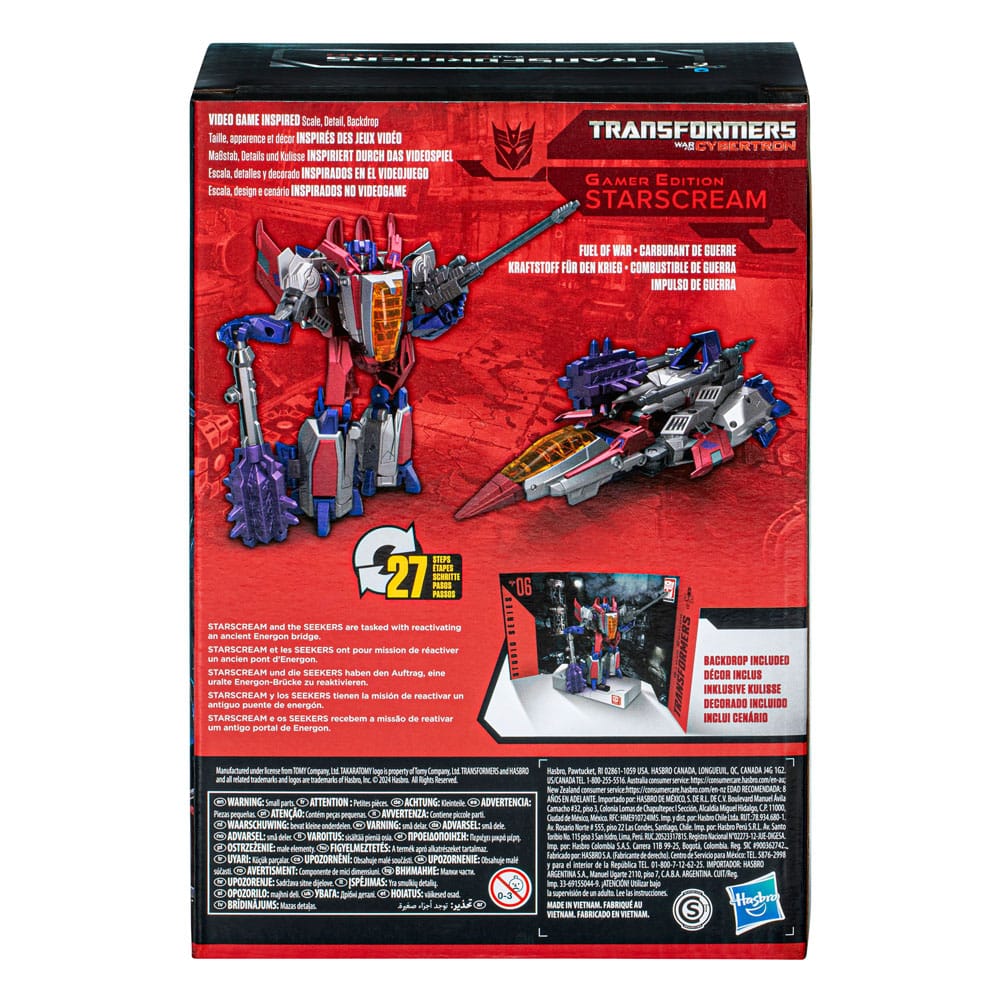 The Transformers: The Movie Generations Studio Series Voyager Class Action Figure Gamer Edition 06 Starscream 16cm - Action Figures - Hasbro - Hobby Figures UK