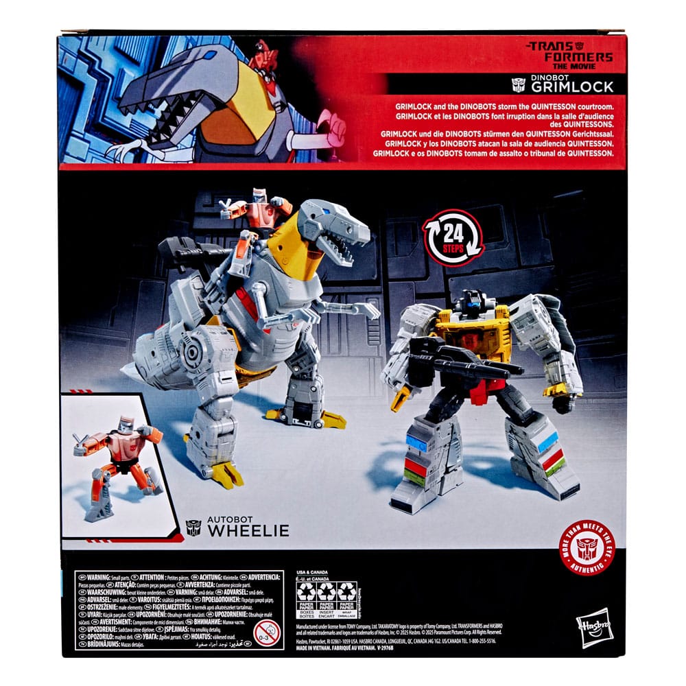 The Transformers: The Movie Studio Series Leader Class Action Figure Dinobot Grimlock & Autobot Wheelie 22cm - Action Figures - Hasbro - Hobby Figures UK