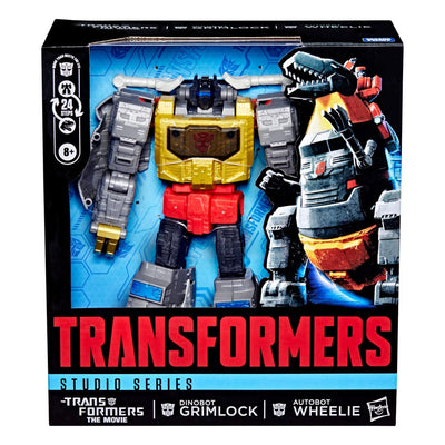 The Transformers: The Movie Studio Series Leader Class Action Figure Dinobot Grimlock & Autobot Wheelie 22cm - Action Figures - Hasbro - Hobby Figures UK