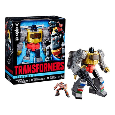 The Transformers: The Movie Studio Series Leader Class Action Figure Dinobot Grimlock & Autobot Wheelie 22cm - Action Figures - Hasbro - Hobby Figures UK