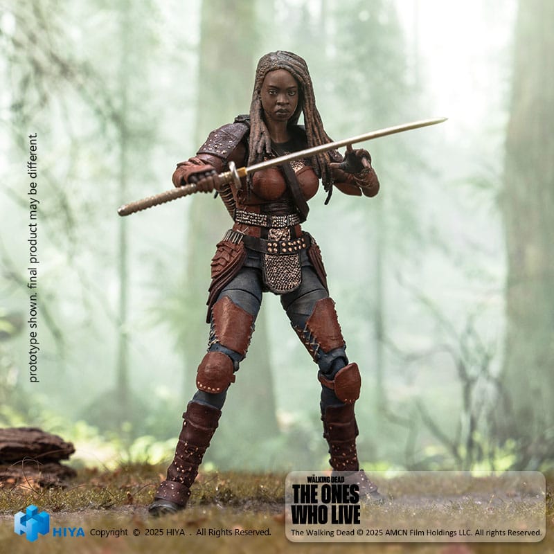 The Walking Dead: The Ones Who Lived Exquisite Mini Action Figure 1/18 Michonne 10cm - Action Figures - Hiya Toys - Hobby Figures UK