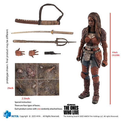 The Walking Dead: The Ones Who Lived Exquisite Mini Action Figure 1/18 Michonne 10cm - Action Figures - Hiya Toys - Hobby Figures UK