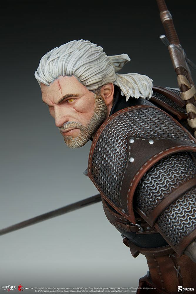 The Witcher 3: Wild Hunt Statue Geralt 42cm - Scale Statue - Sideshow Collectibles - Hobby Figures UK