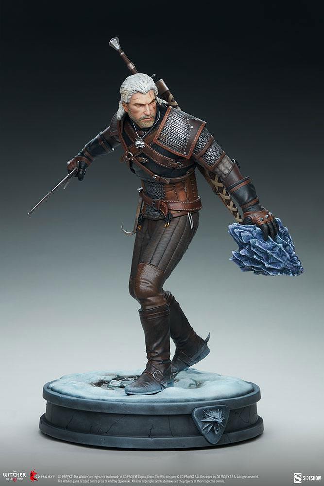 The Witcher 3: Wild Hunt Statue Geralt 42cm - Scale Statue - Sideshow Collectibles - Hobby Figures UK