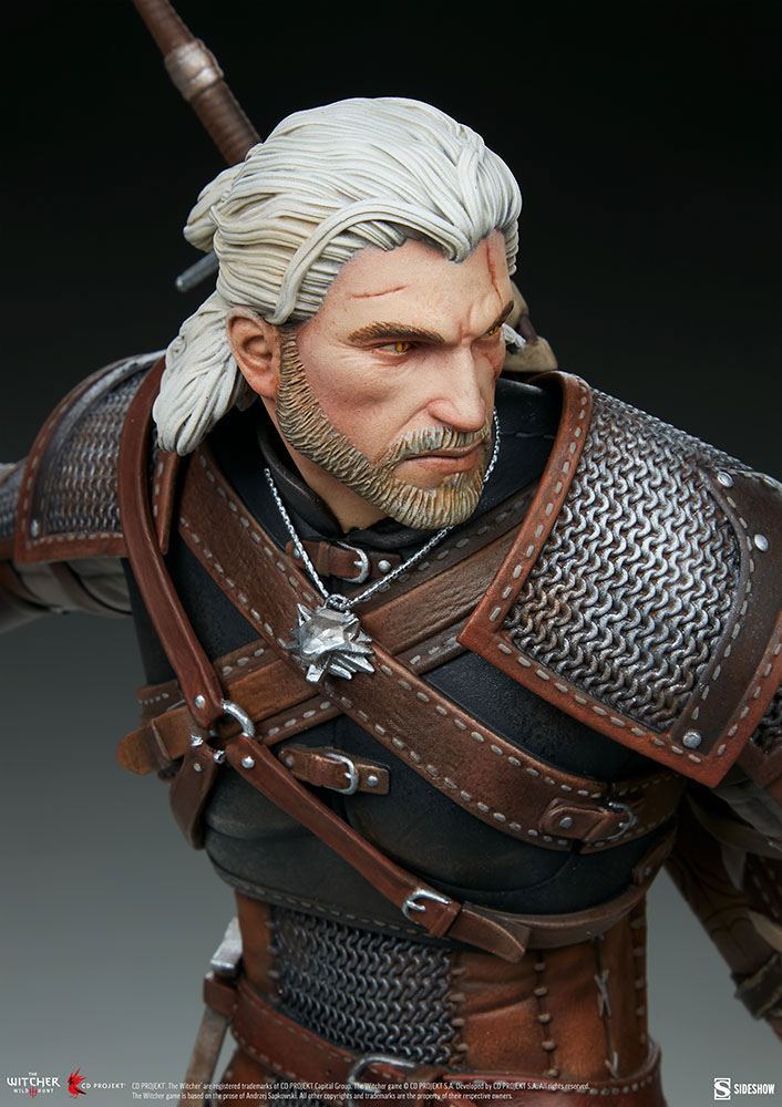 The Witcher 3: Wild Hunt Statue Geralt 42cm - Scale Statue - Sideshow Collectibles - Hobby Figures UK