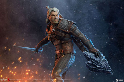 The Witcher 3: Wild Hunt Statue Geralt 42cm - Scale Statue - Sideshow Collectibles - Hobby Figures UK